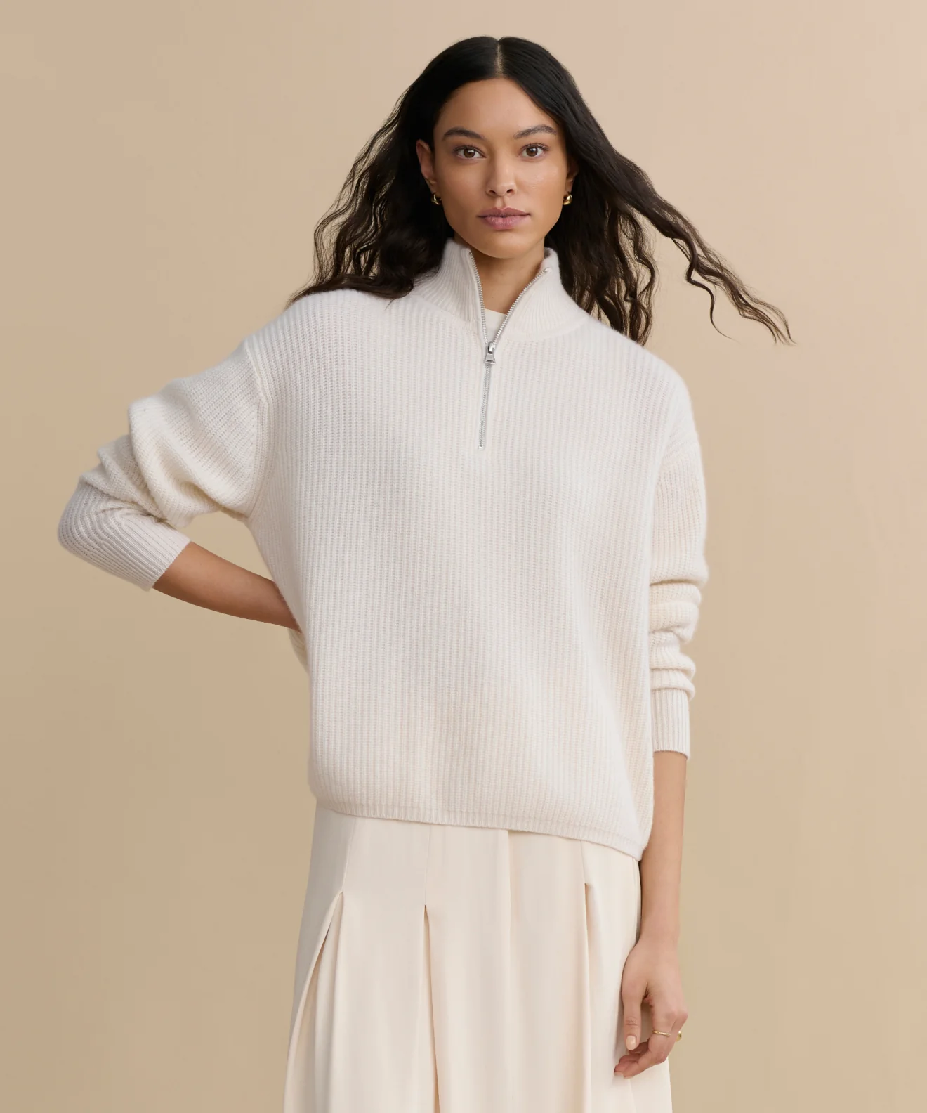 Cashmere Half Zip