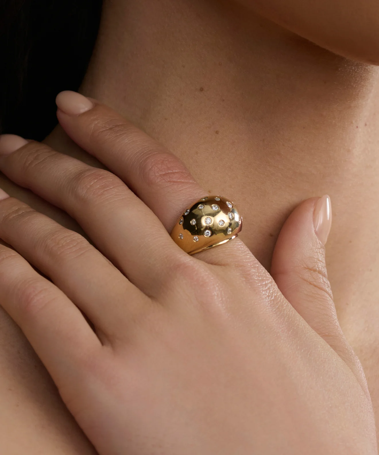 Diamond Felix Dome Ring - Image 3