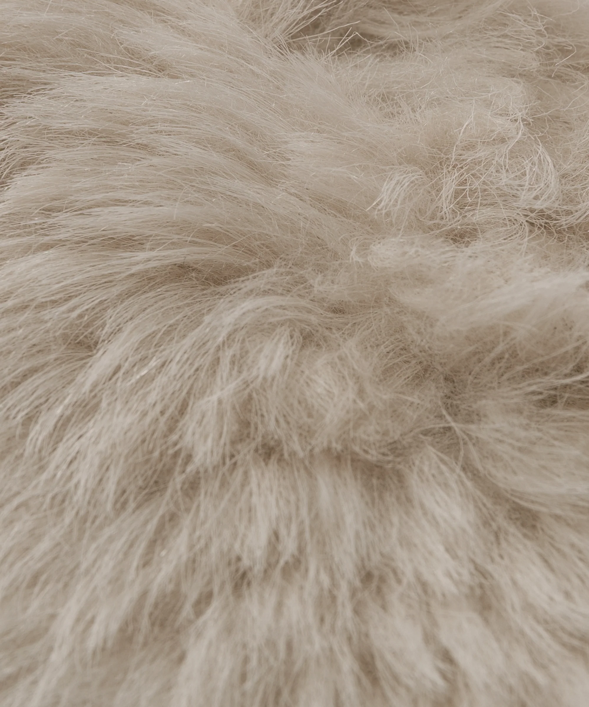 Fabric Swatch Light Taupe Shearling - Image 2