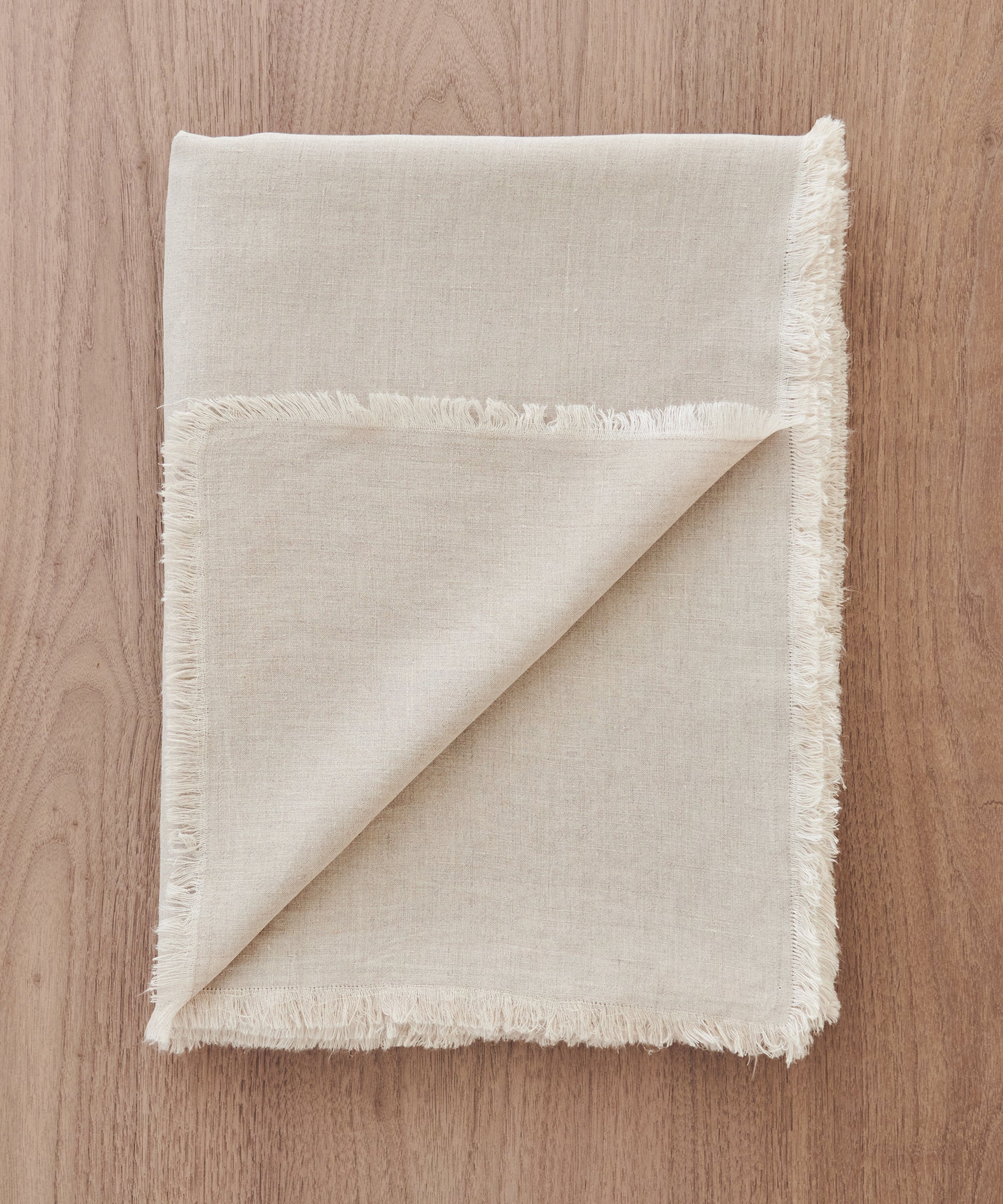 Frayed Linen Tablecloth