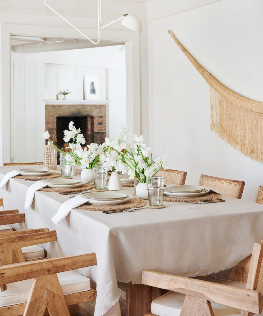 Frayed Linen Tablecloth - Image 2