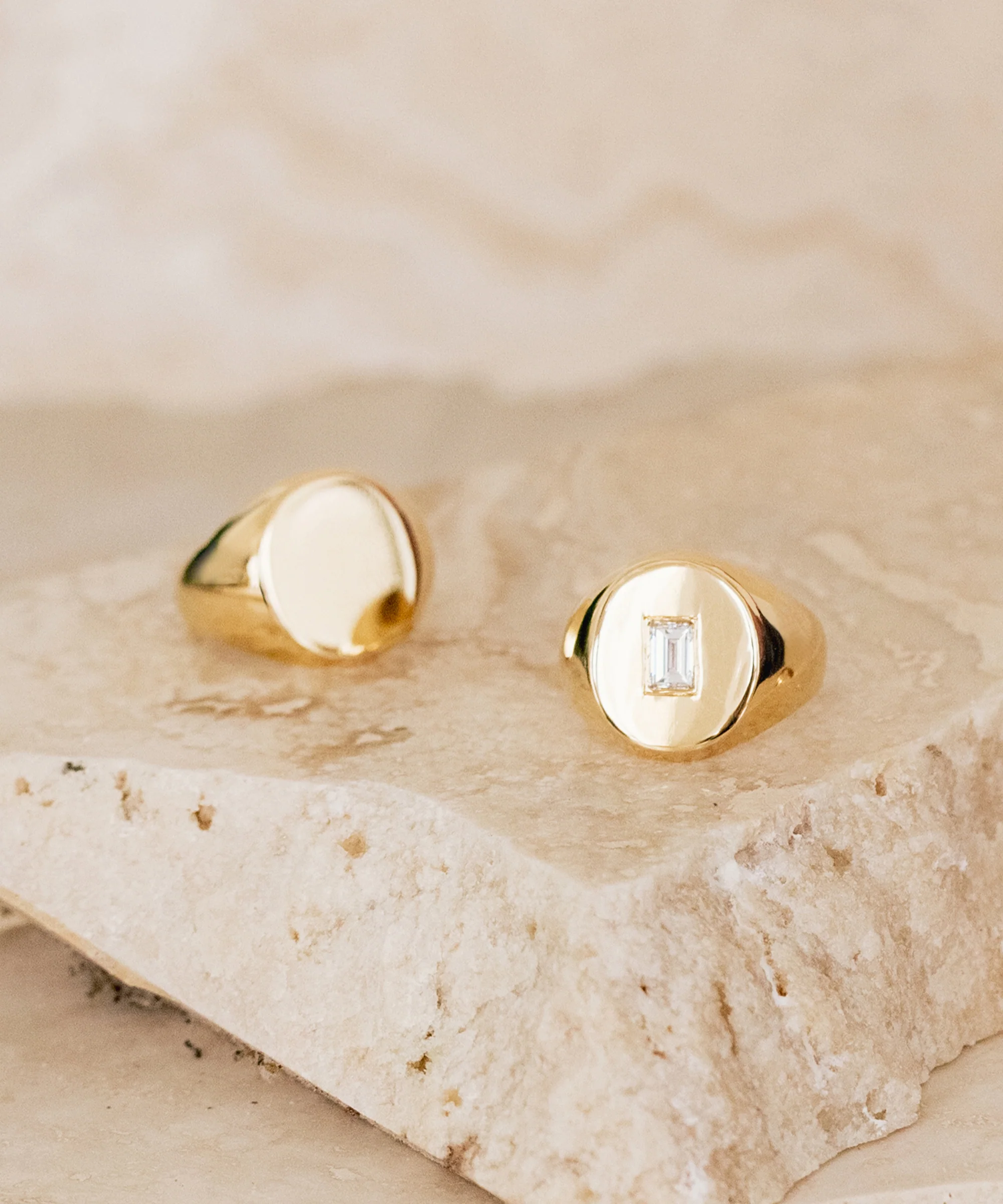 Gemma Baguette Signet Ring - Image 3