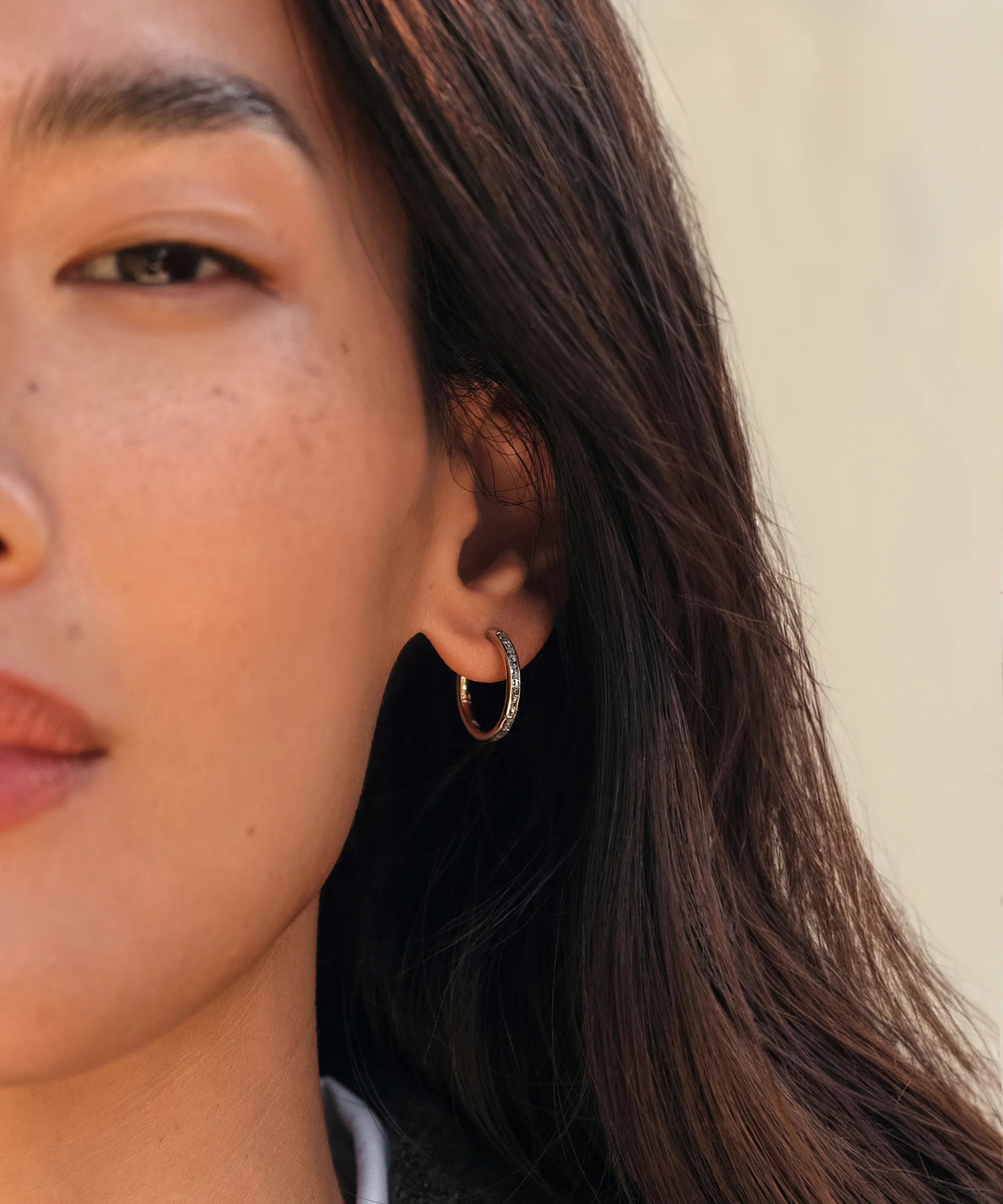 Iris Diamond Hoops - Image 3