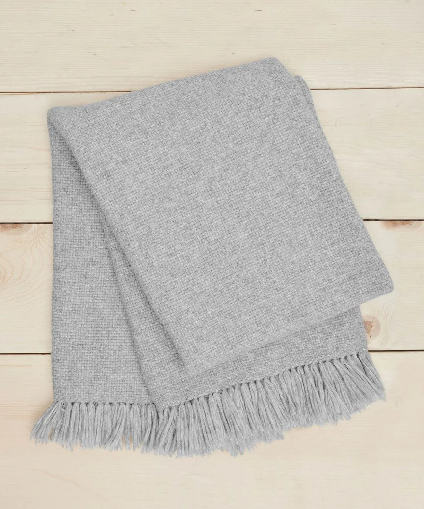 Large Alpaca Basketweave Throw - Image 4