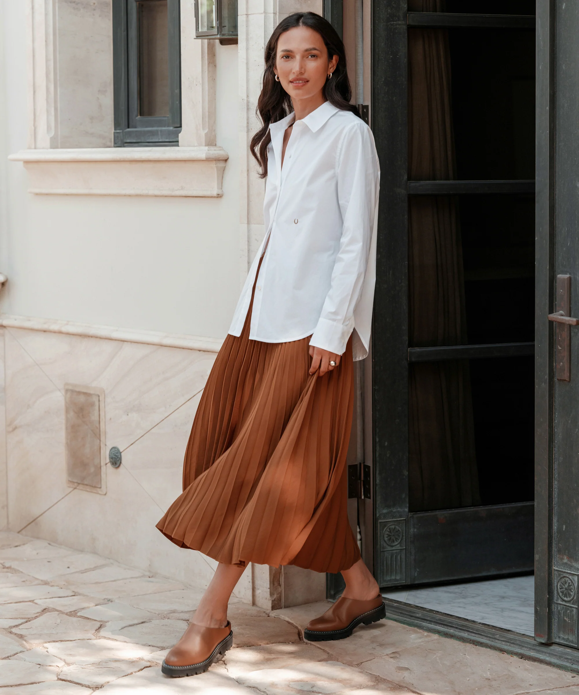 Leather Lug Mule - Image 4