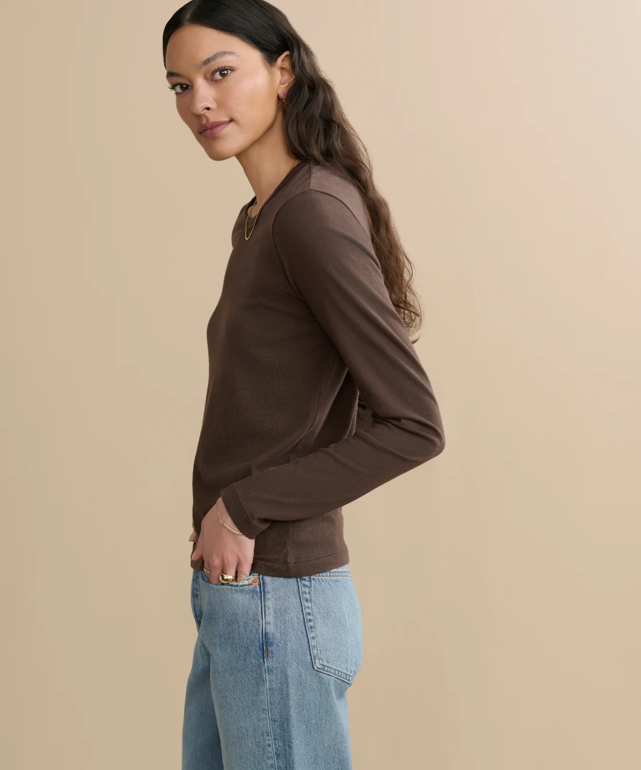Long-Sleeve Slim Tee - Image 2