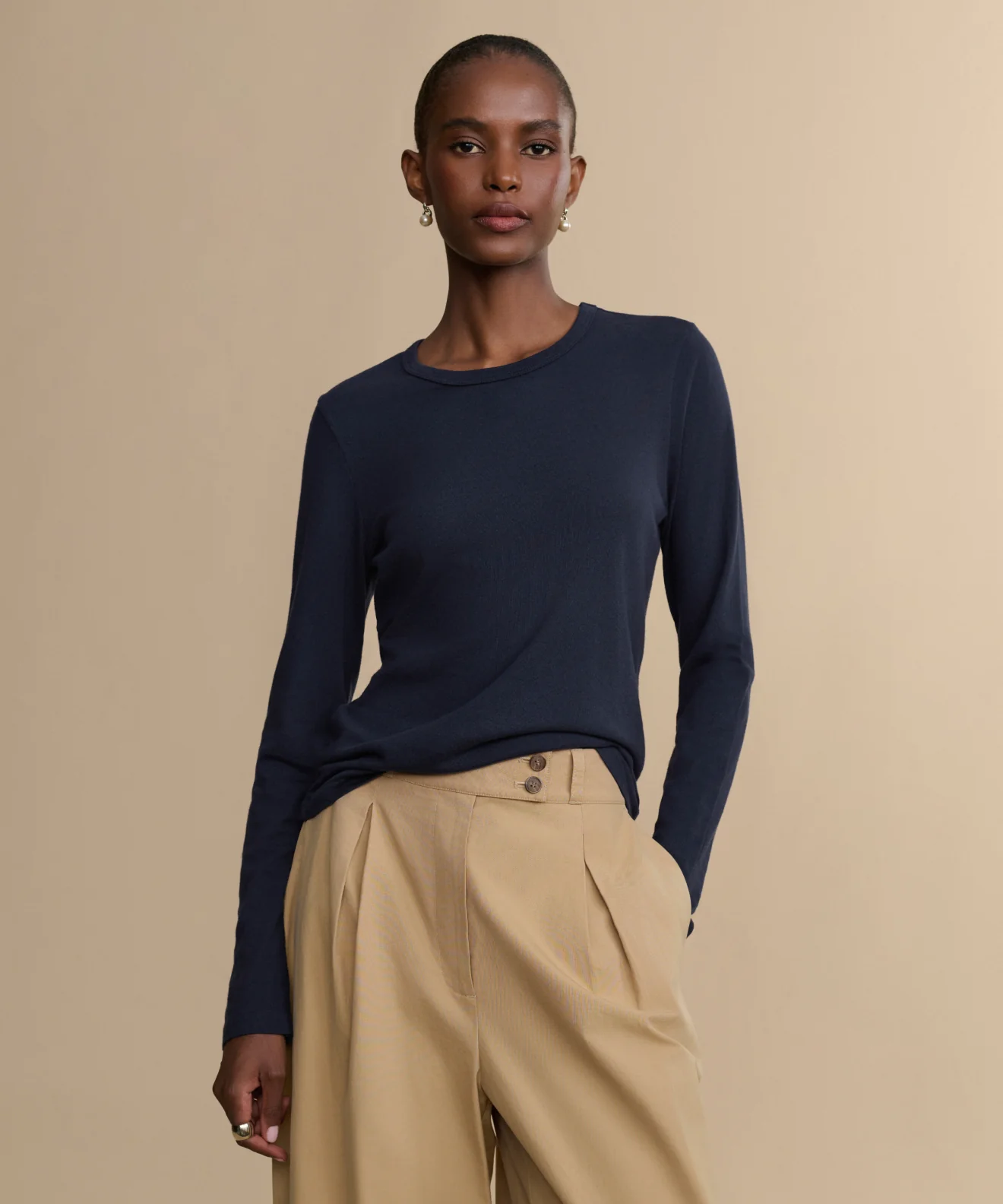 Long-Sleeve Slim Tee
