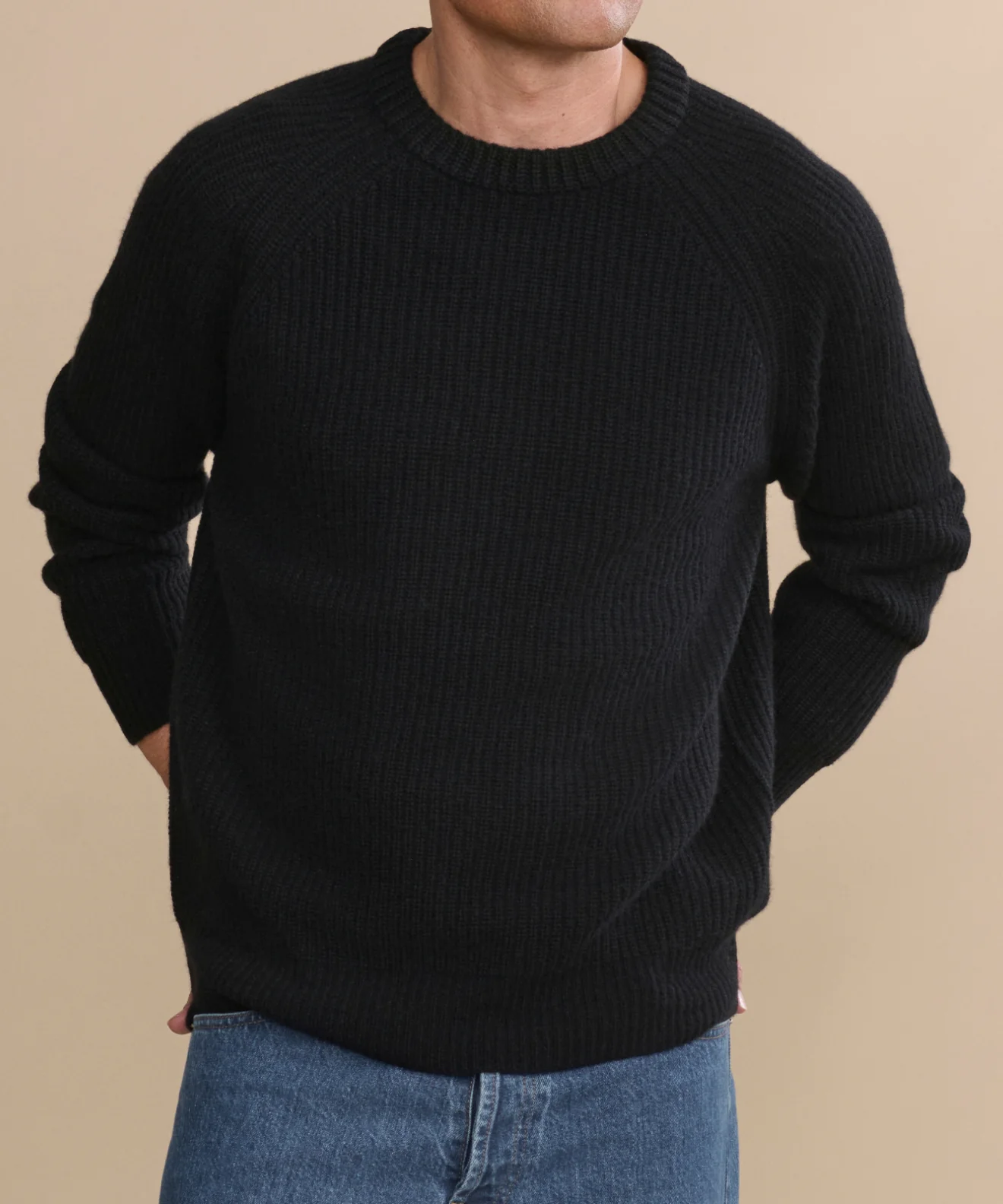 Men's Cashmere Fisherman Sweater - Image 3
