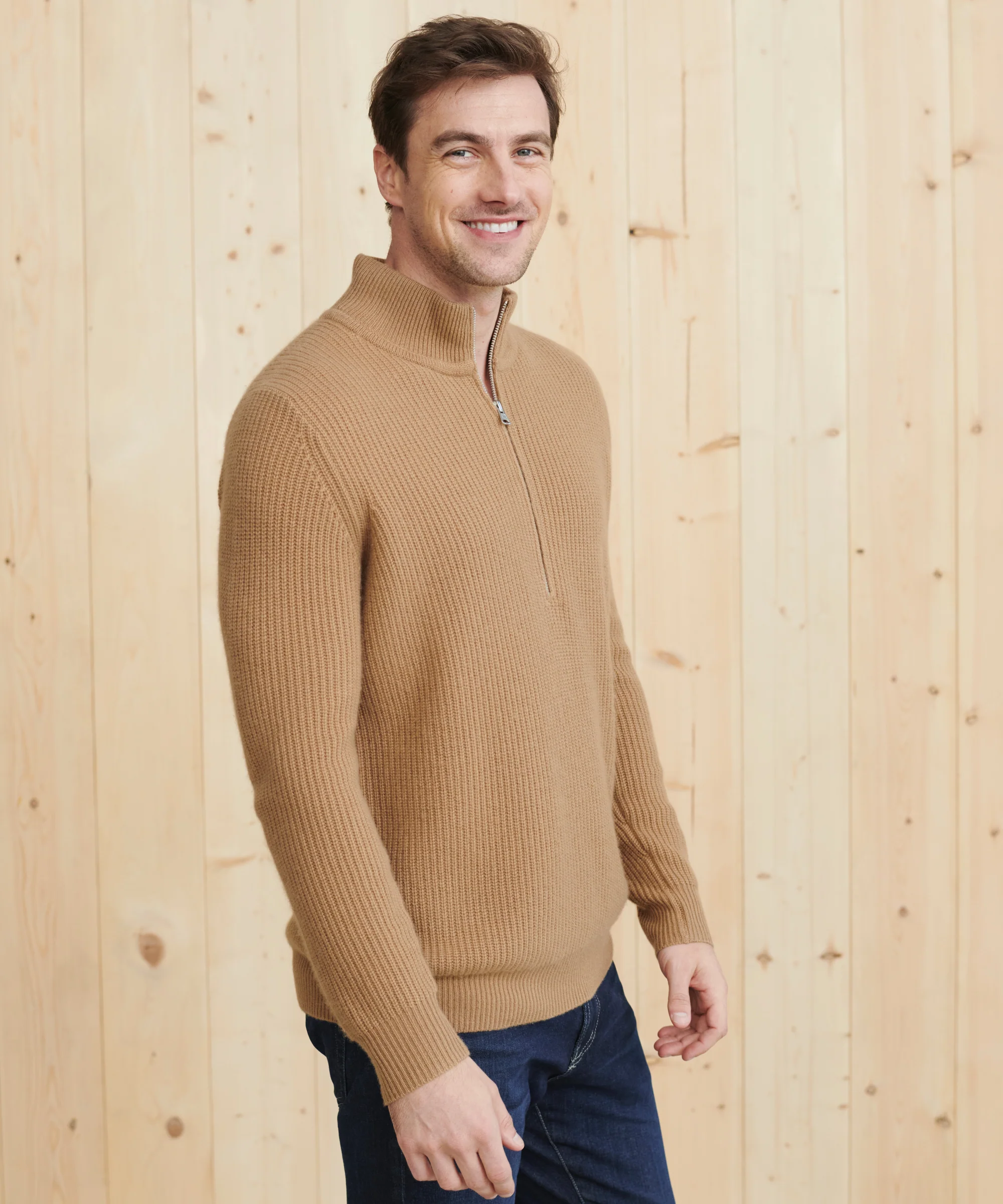 Men's Wool Half Zip - Image 3