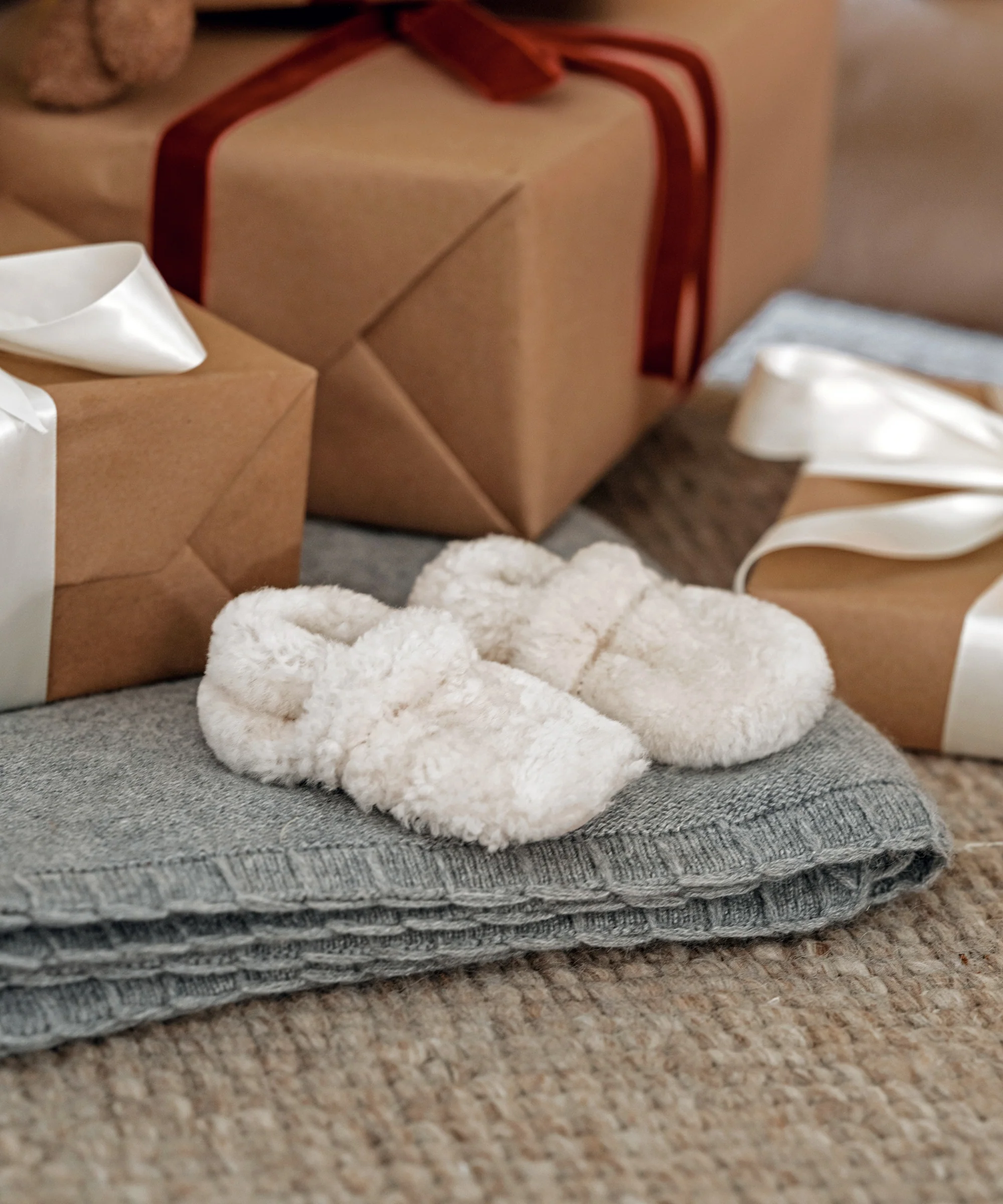Shearling Baby Booties - Image 3