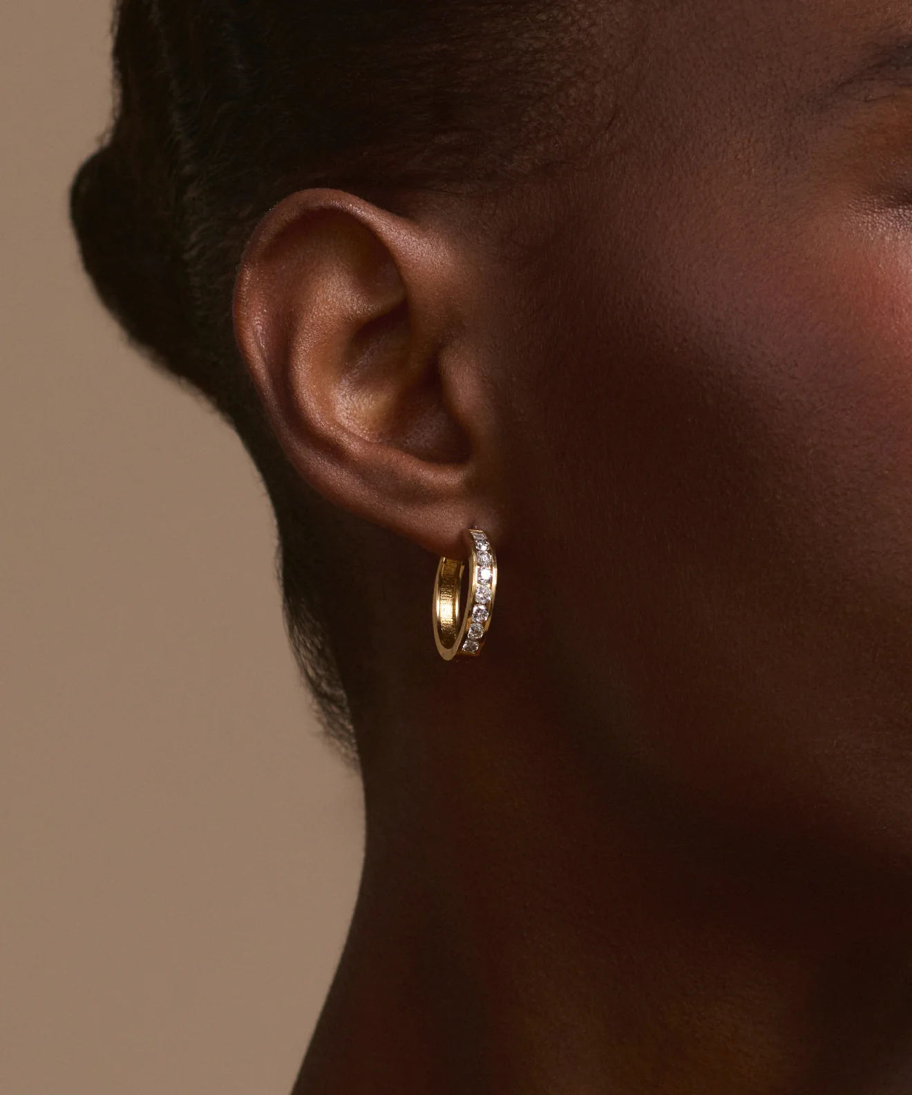 Stevie Grey Diamond Hoops